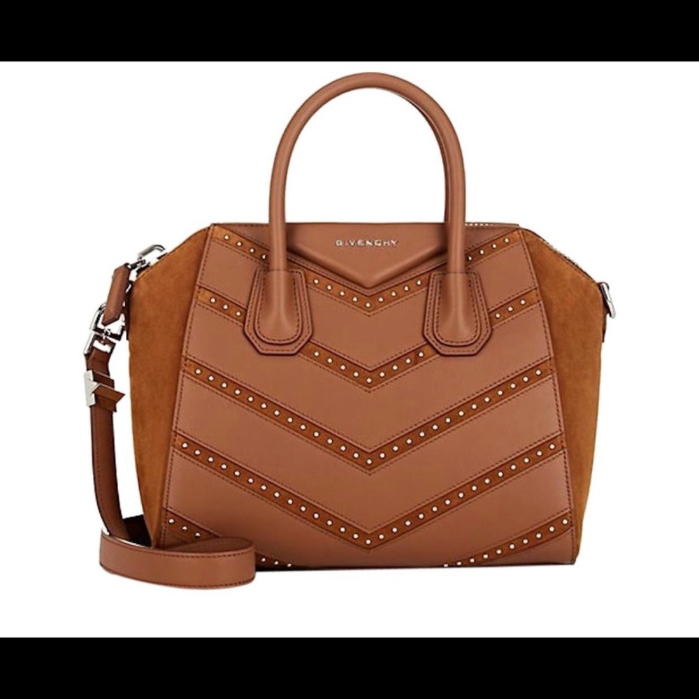 Givenchy Antigona Small Chevron Studded Tote